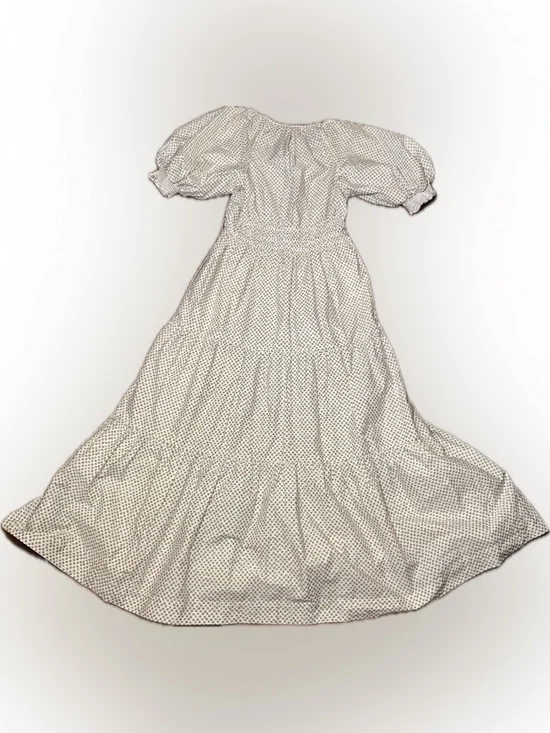 Anthropologie The Somerset Cotton Cottagecore Puff Sleeve Peasant Maxi Dress XS - Picture 9 of 12